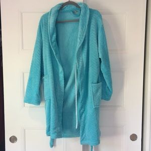 Light blue dressing gown